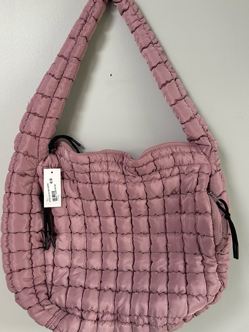Katydid Quilted Shoulder Bag - Dusty Rose